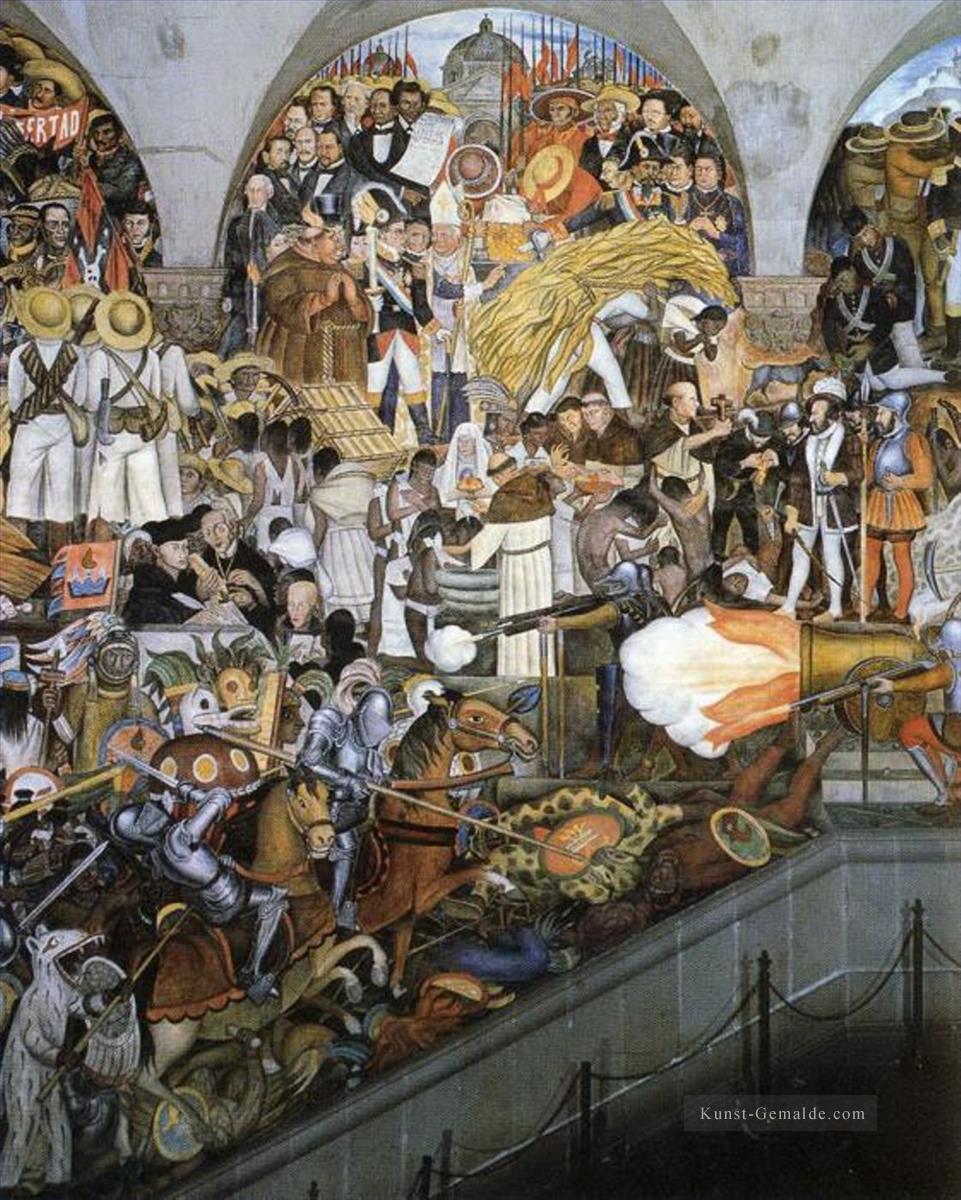 die geschichte von mexiko 1935 3 Diego Rivera Ölgemälde